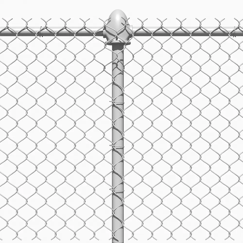 Galvanized and PVC coated diamond shape chain link fence
