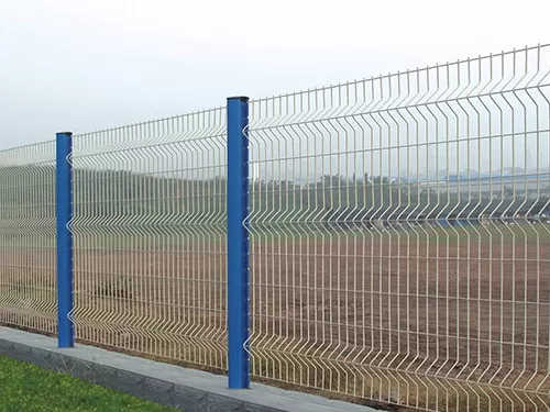 Peach Post Security Fence