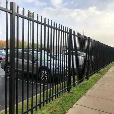 Steel Security Fence, Spear Top Steel Fence Panels