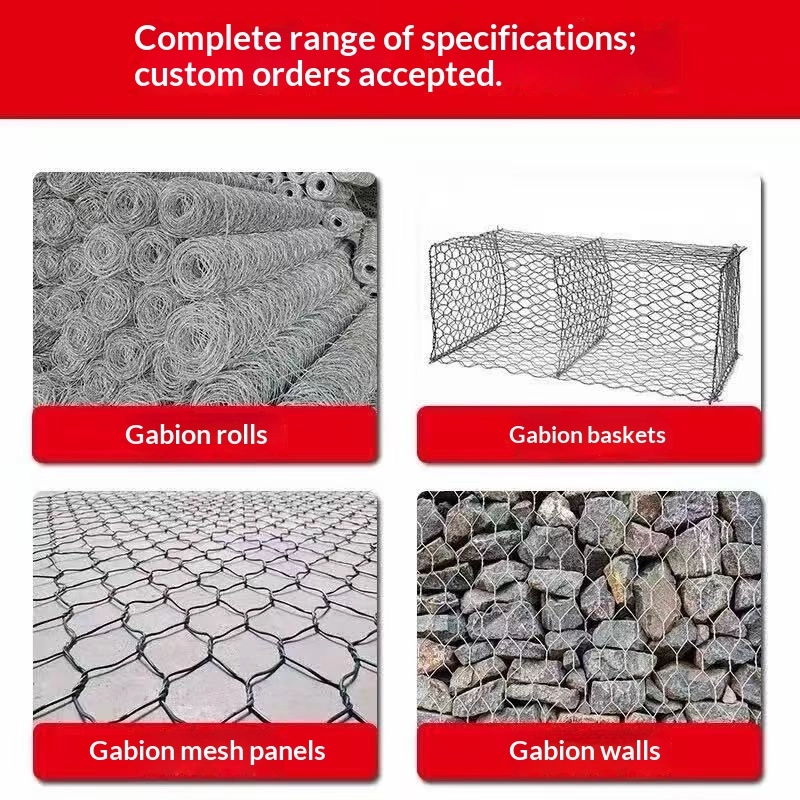 Galvanized gabion mesh